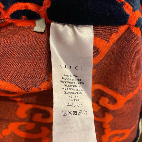 *SOLD*GUCCI COTTON VELVET ZIP-UP JACKET LIMITED EDITION RETAILS $2000+ - Picture 8 of 9